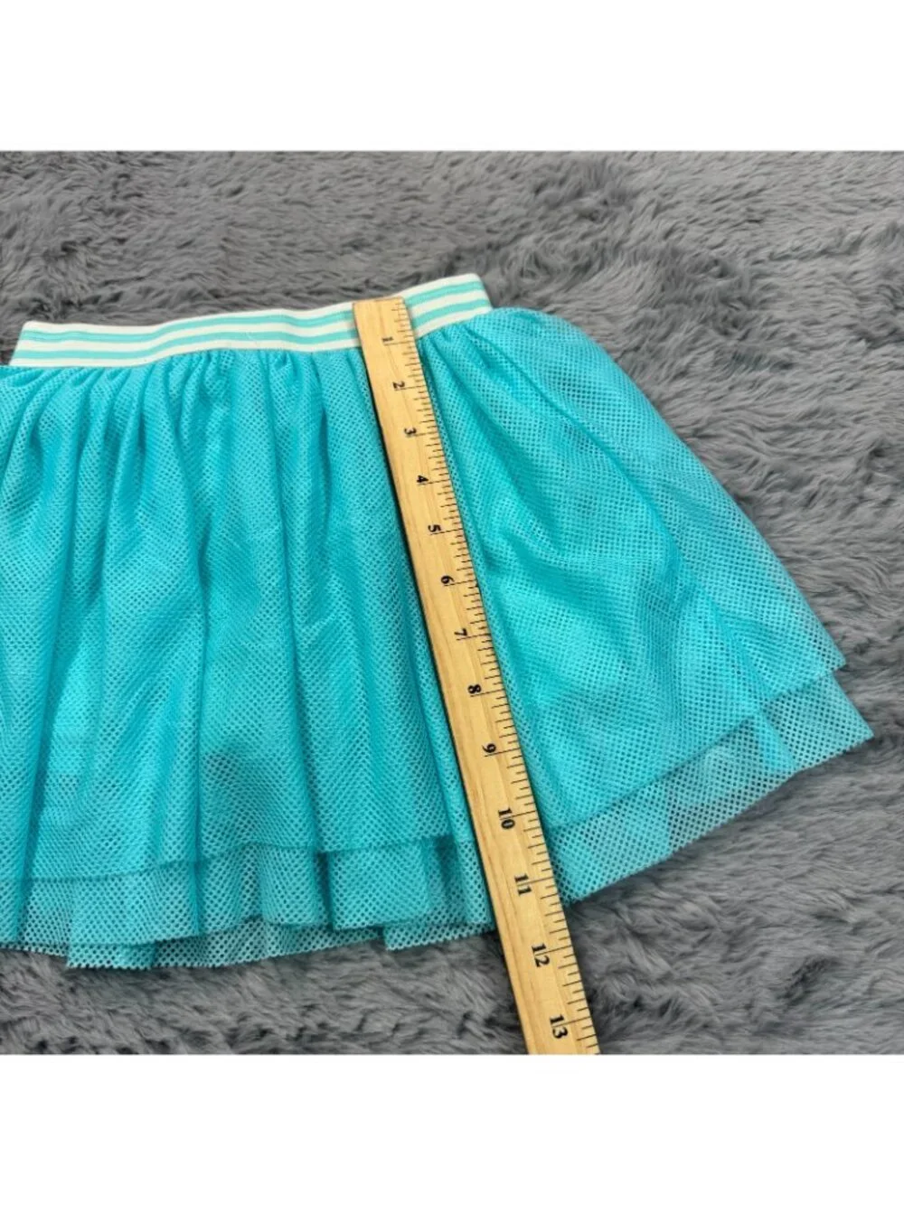 Mta Sports Skort Girls S Blue Polyester Tennis Performance Elastic Waistband